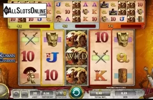 Win screen. Roman Chariots from WMS