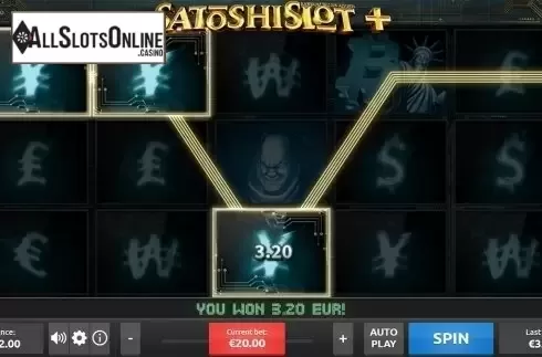 Win screen 2. SatoshiSlot + from Rakki