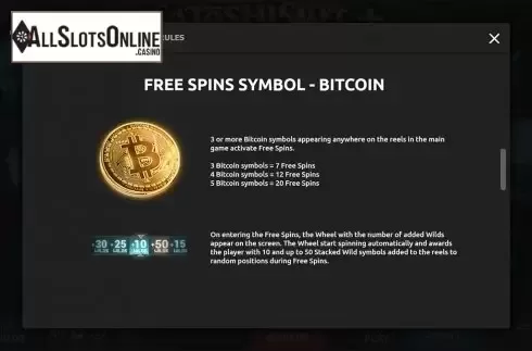 Paytable 3. SatoshiSlot + from Rakki