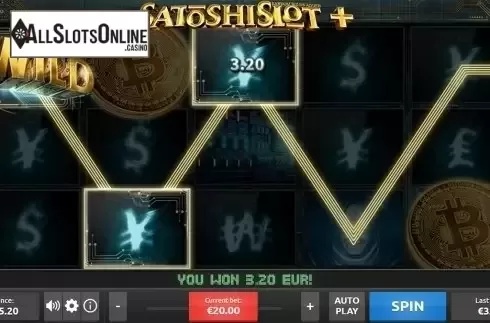 Wild win screen. SatoshiSlot + from Rakki
