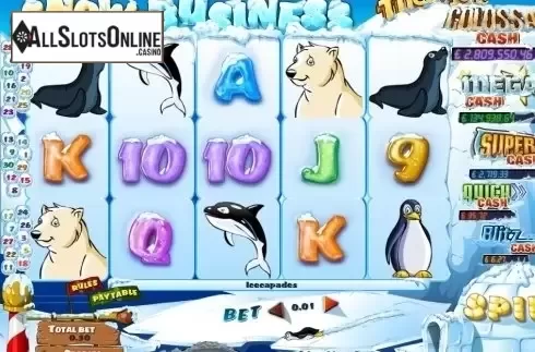 Game Workflow screen. Snow Business from Bwin.Party