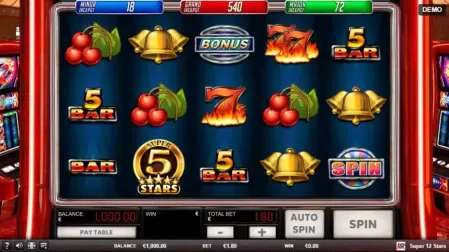 Super 12 Stars slot screenshot 1
