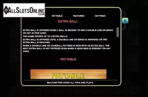 Paytable 2