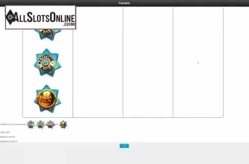 Paytable 5. The Keystone Kops from IGT