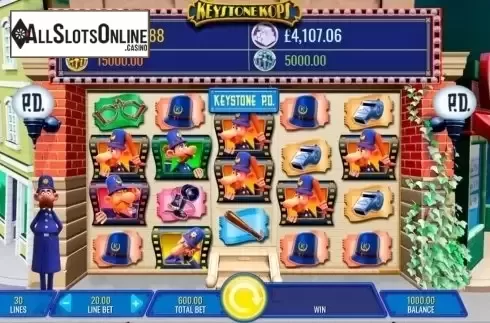 Main game. The Keystone Kops from IGT