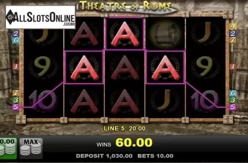 Win screen 4. Theatre of Rome from Merkur