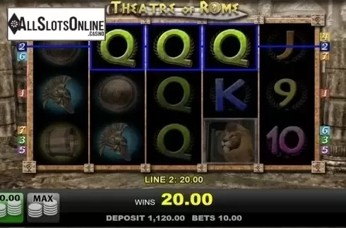 Win screen 3. Theatre of Rome from Merkur