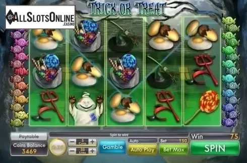 Win Screen. Trick or Treat (Saucify, Genii) from Saucify