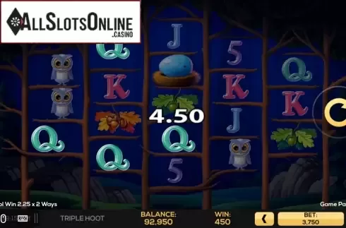 Win Screen 1. Triple Hoot from High 5 Games