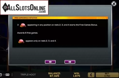 Screen7. Triple Hoot from High 5 Games