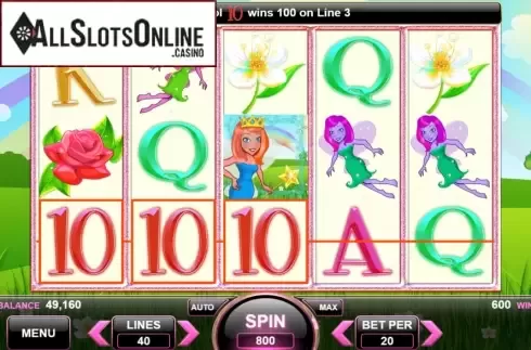Win Screen 2. Valley of Pixies from Spin Games