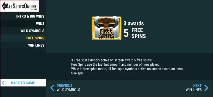 Free Spins. Viking Lightning Spins from Slot Factory