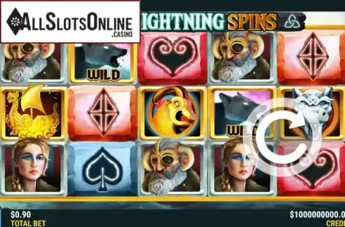 Reel Screen. Viking Lightning Spins from Slot Factory