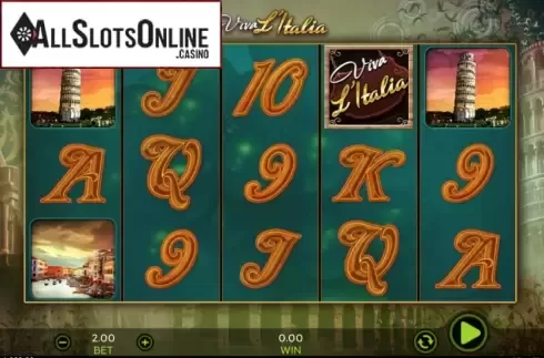 Play screen . Viva L'Italia from 888 Gaming