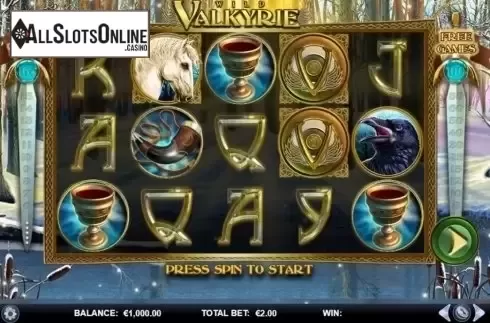Reel Screen. Wild Valkyrie from GamesLab