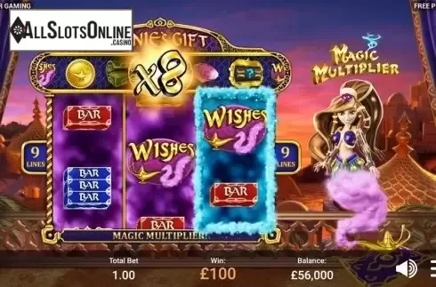 Multiplier win screen. Wishes from Revolver Gaming