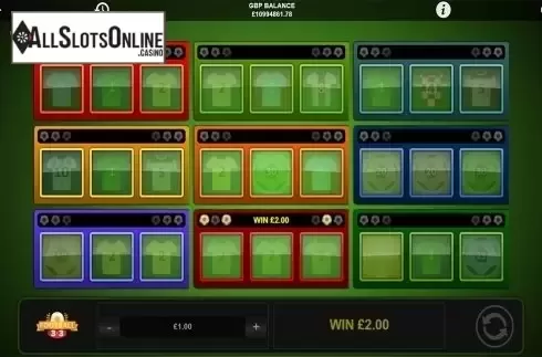 Reels animation screen. World Cup 3x3 from 1X2gaming