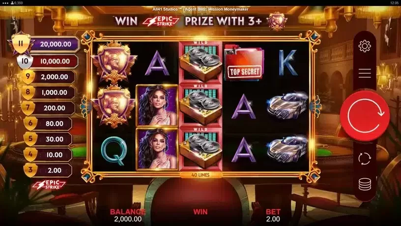 Agent Blitz Mission Moneymaker slot screenshot 1