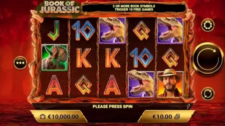 Book of Jurassic slot screenshot 1