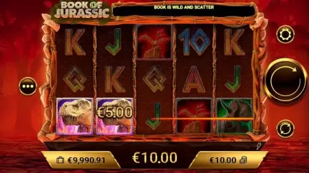 Book of Jurassic slot screenshot 2