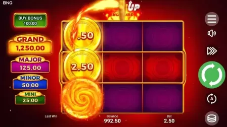 Coin UP Hot Fire slot screenshot 2