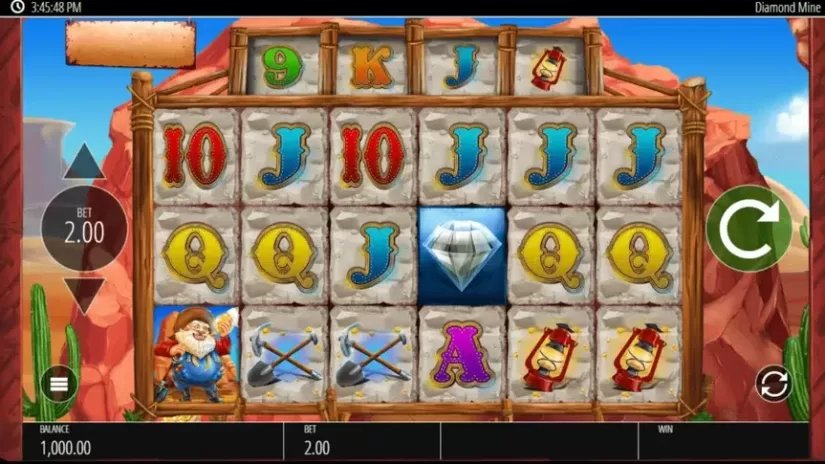 Diamond Mine slot screenshot 1