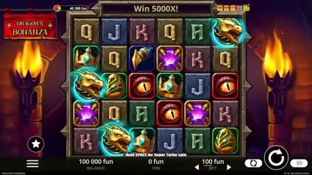 Dragon's Bonanza slot screenshot 1