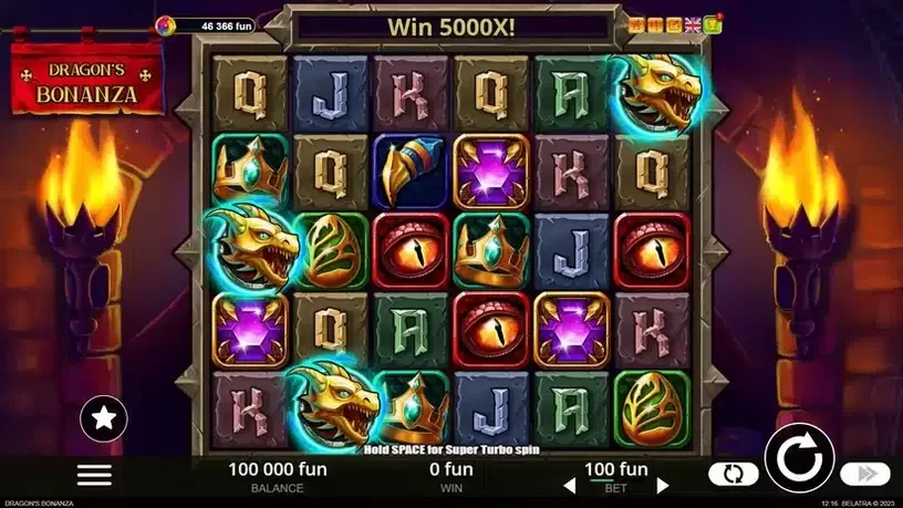 Dragon's Bonanza slot screenshot 1
