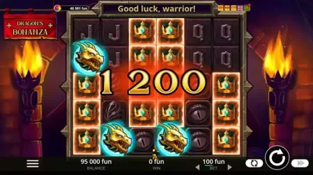 Dragon's Bonanza slot screenshot 2