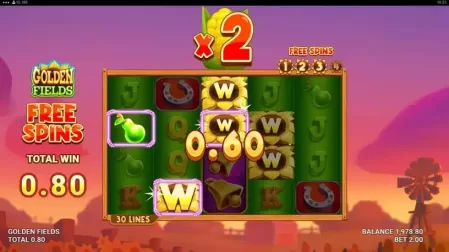 Golden Fields slot screenshot 3