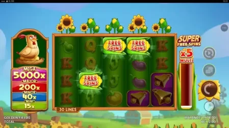 Golden Fields slot screenshot 2