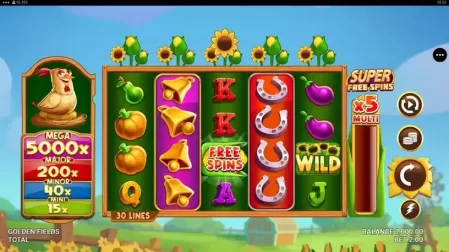 Golden Fields slot screenshot 1