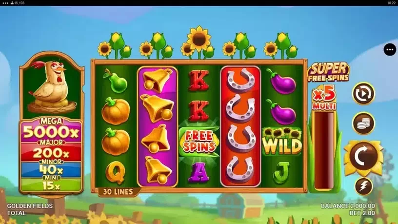 Golden Fields slot screenshot 1