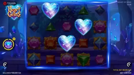 Heart of Gems slot screenshot 2