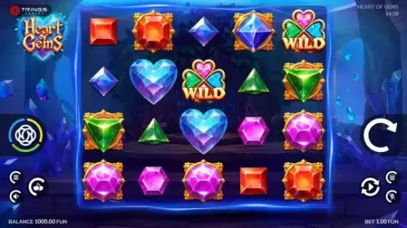 Heart of Gems slot screenshot 1