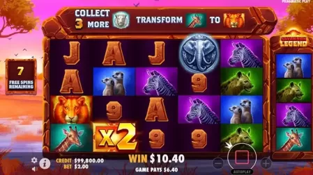 Savannah Legend slot screenshot 4