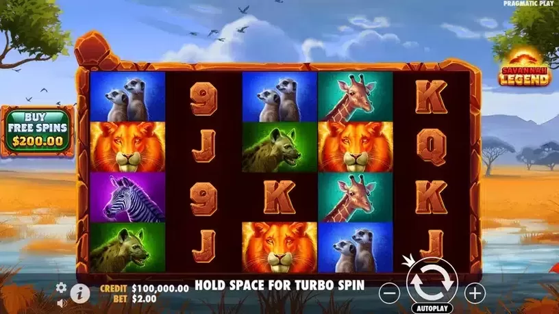 Savannah Legend slot screenshot 1