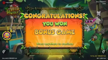 Wild Monkey slot screenshot 3