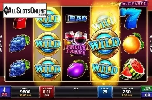 Wild. 25 Fruit Party from FUGA Gaming