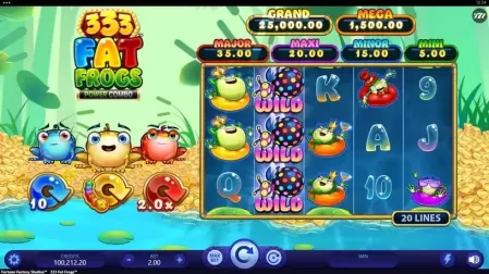 333 Fat Frogs Power Combo slot screenshot 1