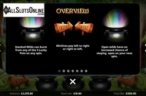 Features 1. 3 Lucky Pots from Endemol Games
