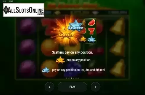 Scatter symbol screen