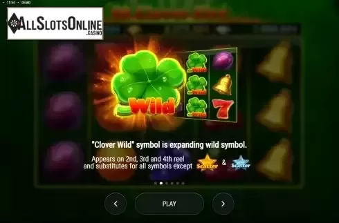 Wild symbol screen
