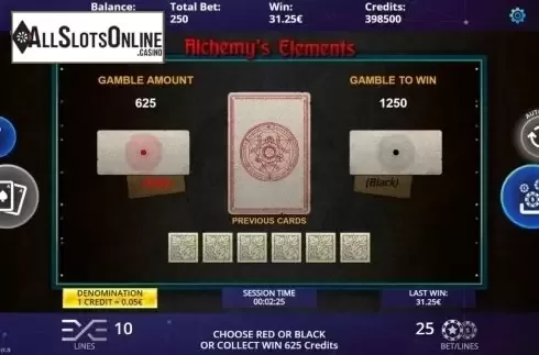 Gamble. Alchemy's Elements from DLV