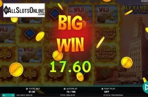 Big Win. Alexandria City Of Fortune from Leander Games