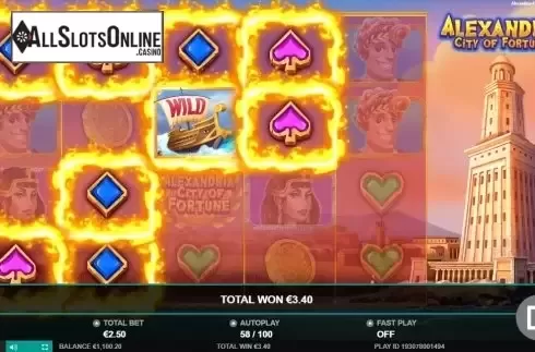 Win Screen 5. Alexandria City Of Fortune from Leander Games