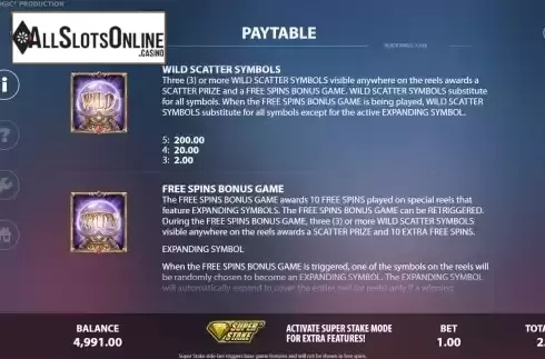 Feature Screen