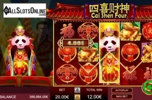 Win Screen 2. Cai Shen Four from Gamatron