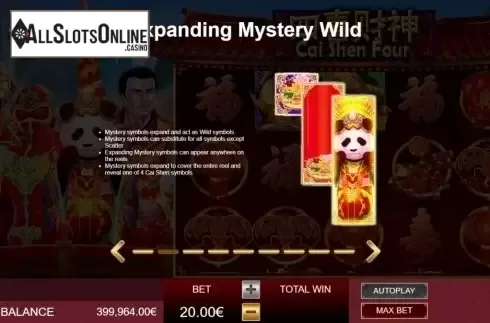 Mystery Wild. Cai Shen Four from Gamatron