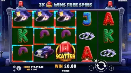 Cash Patrol slot screenshot 2